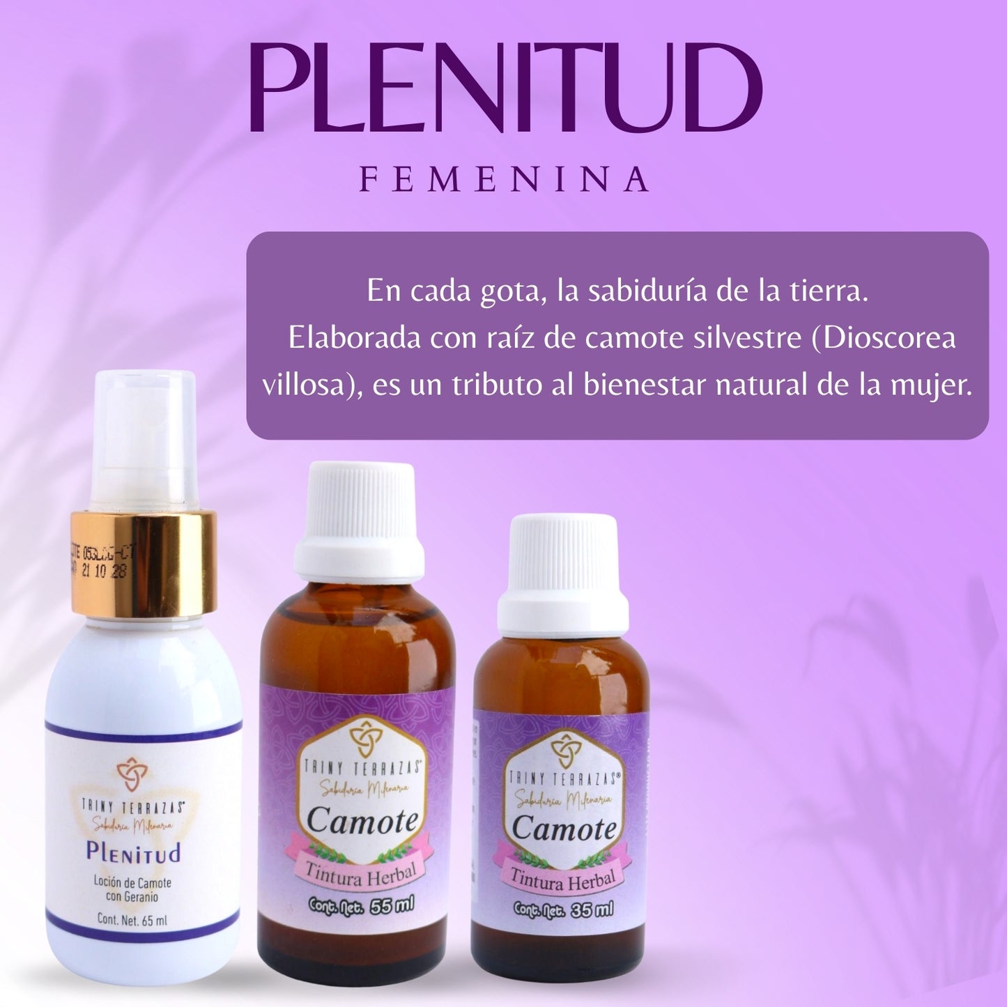 Tintura Herbal de Camote / 35 ML