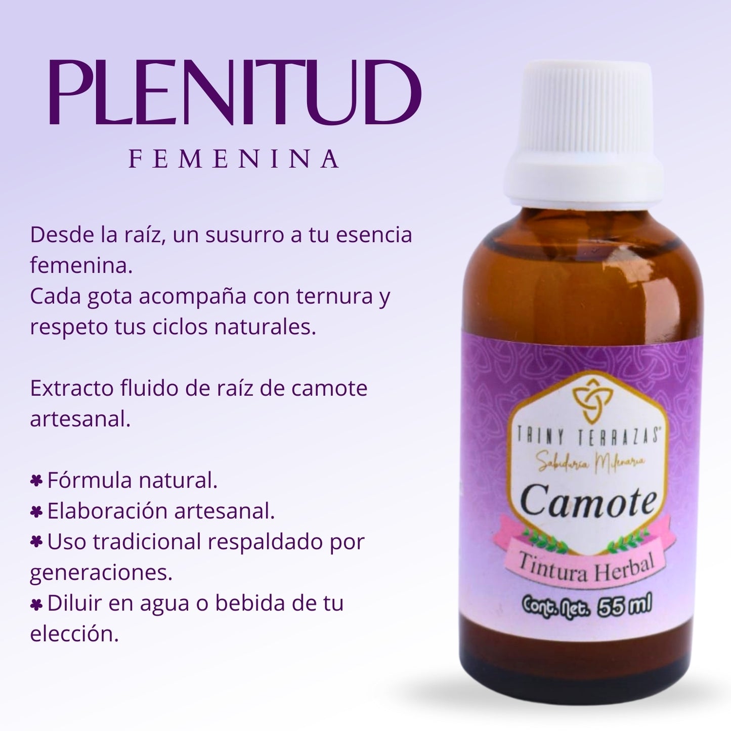 Tintura Herbal de Camote / 55 ML