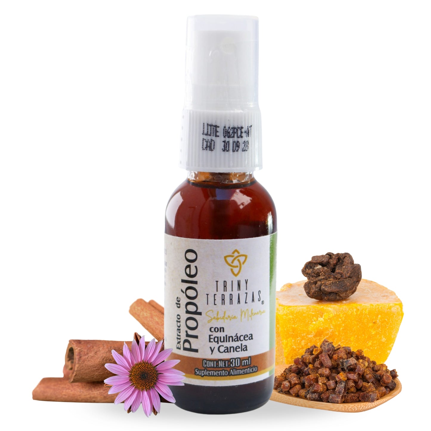 Extracto de Propóleo: con Equinácea, miel y canela / 30 ML