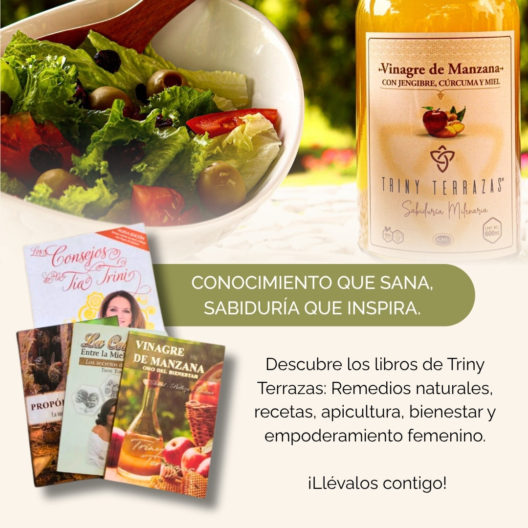 Vinagre de Betabel: Con Manzana y Miel / 800 ML / Paquete de 3 botellas total 2,400 ML