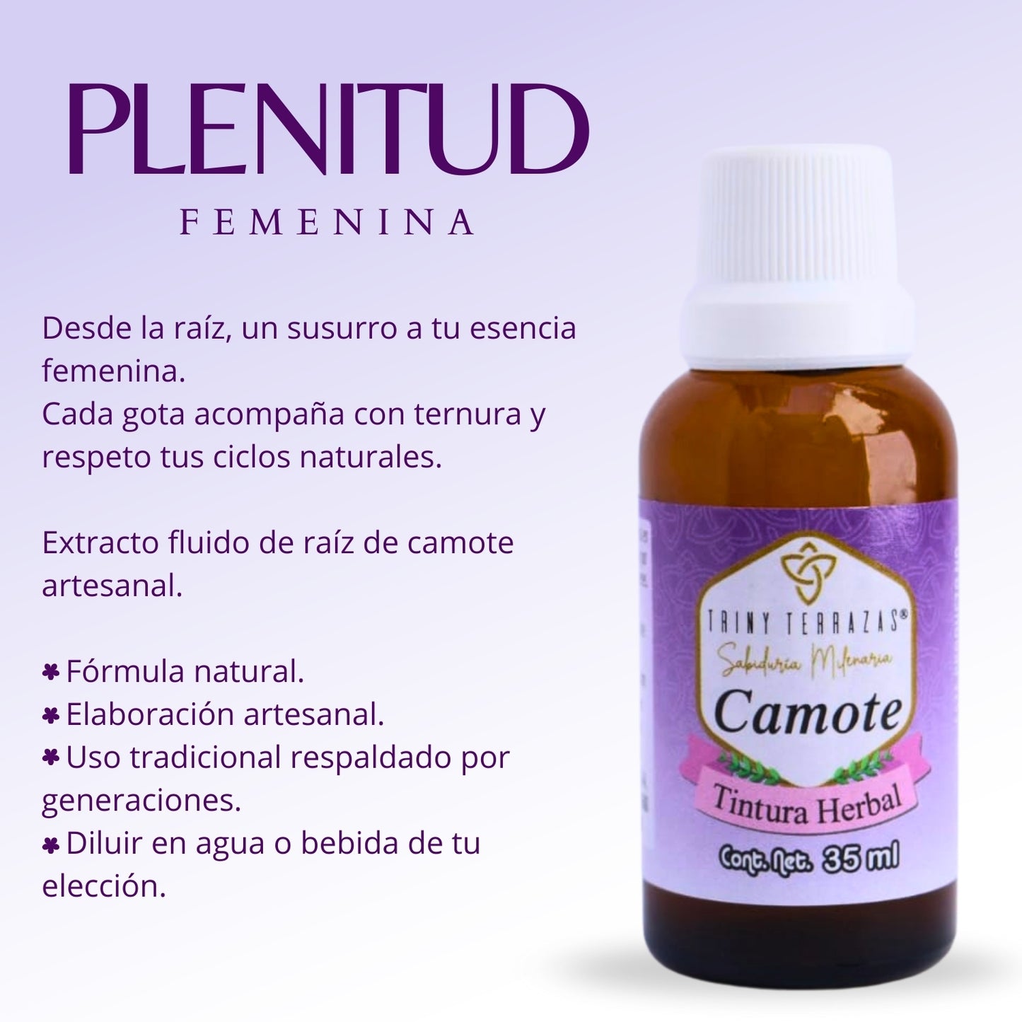 Tintura Herbal de Camote / 35 ML