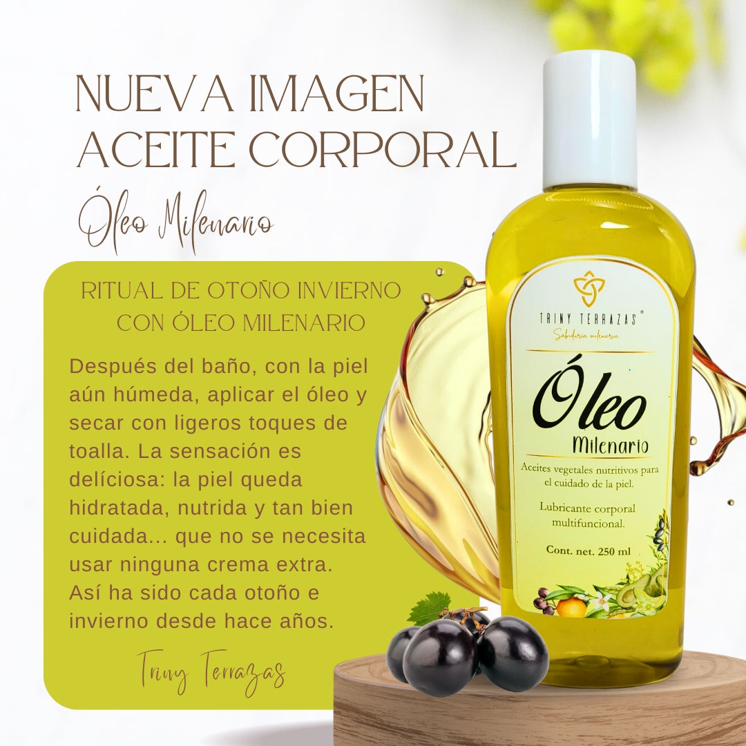 Óleo Milenario | Nutrición y caricia para tu piel | 250 ml