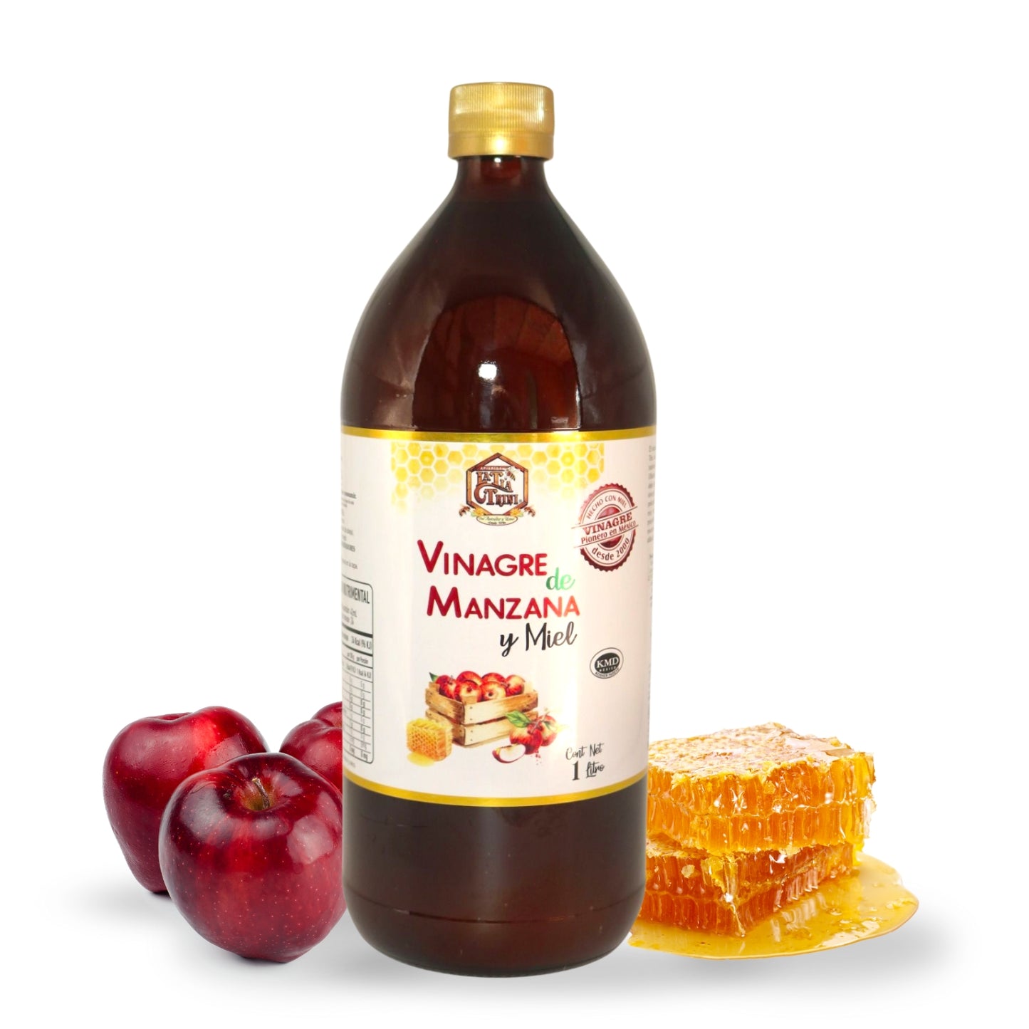 Vinagre de Manzana: Con miel / 1000 ML