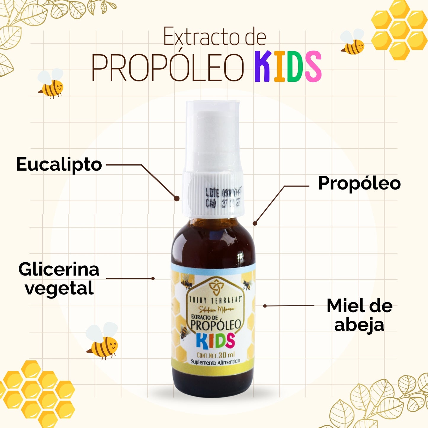 Extracto propóleo: KIDS 30 ML / PAQUETE DE 2 TOTAL 60ml