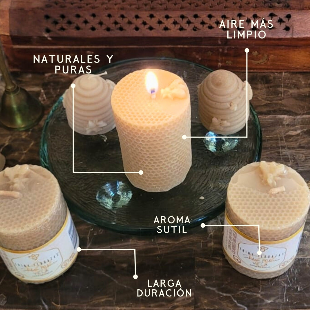 Velas Cilíndricas Abeja