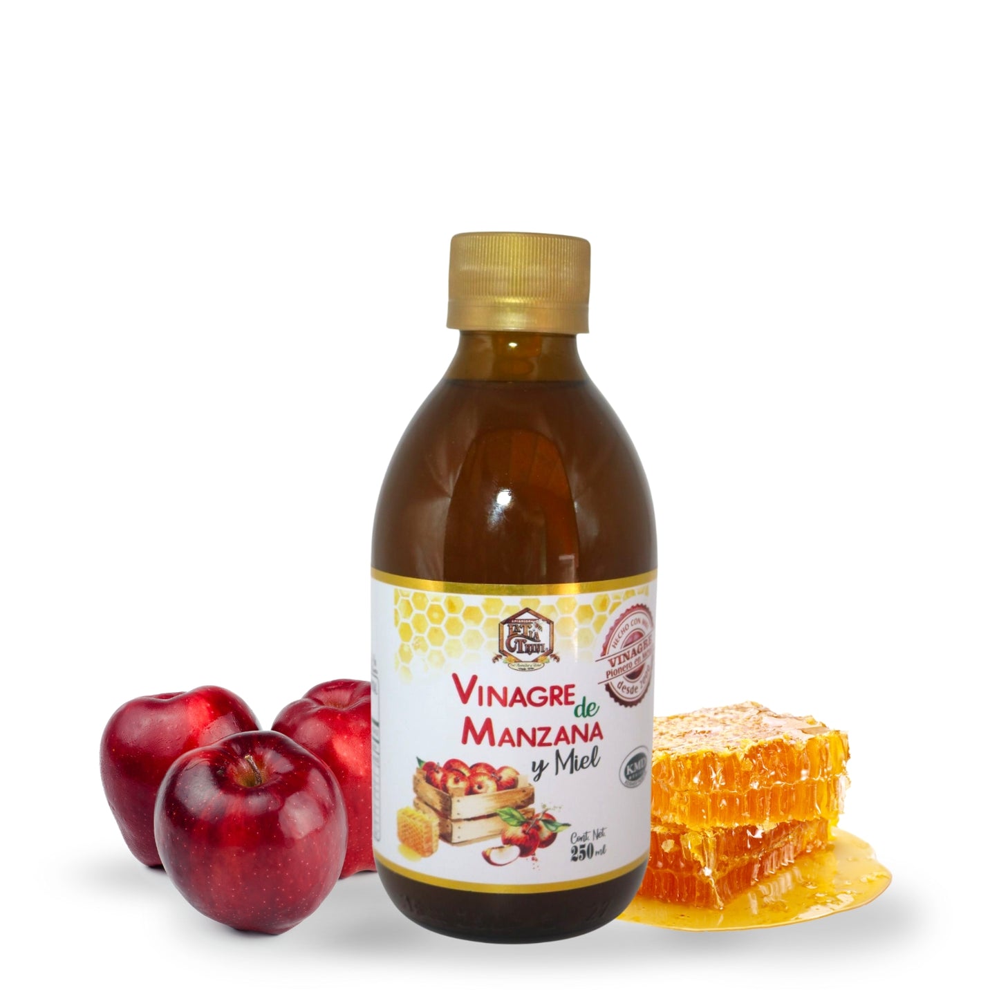Vinagre de Manzana: Con miel / 250 ML