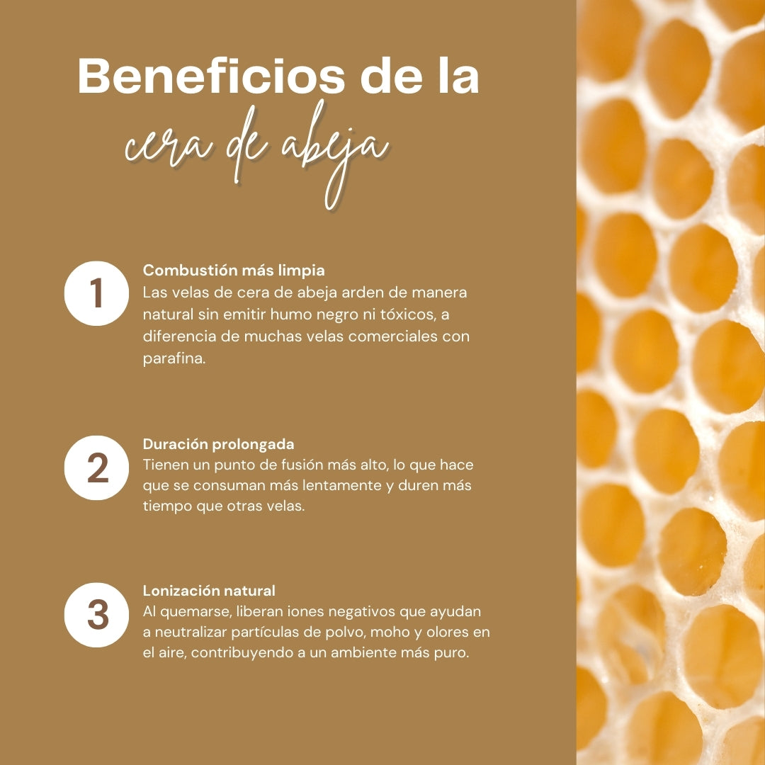 Velas Cilíndricas Abeja
