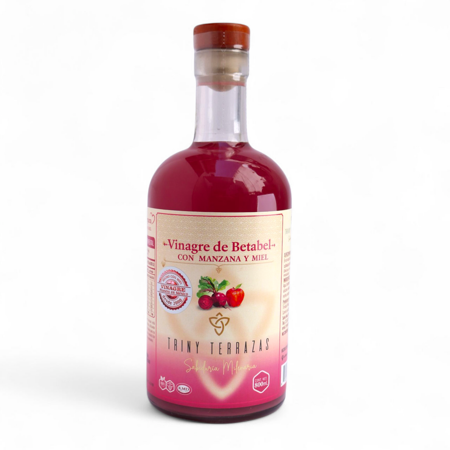 Vinagre de Betabel: Con Manzana y Miel / 800 ML