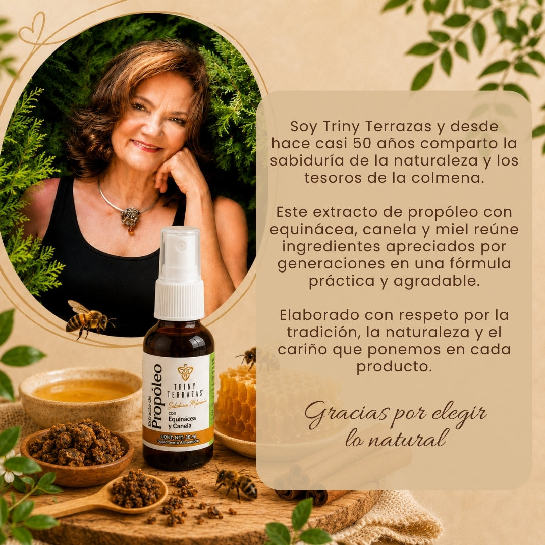 Extracto de Propóleo: con Equinácea, miel y canela / 30 ML