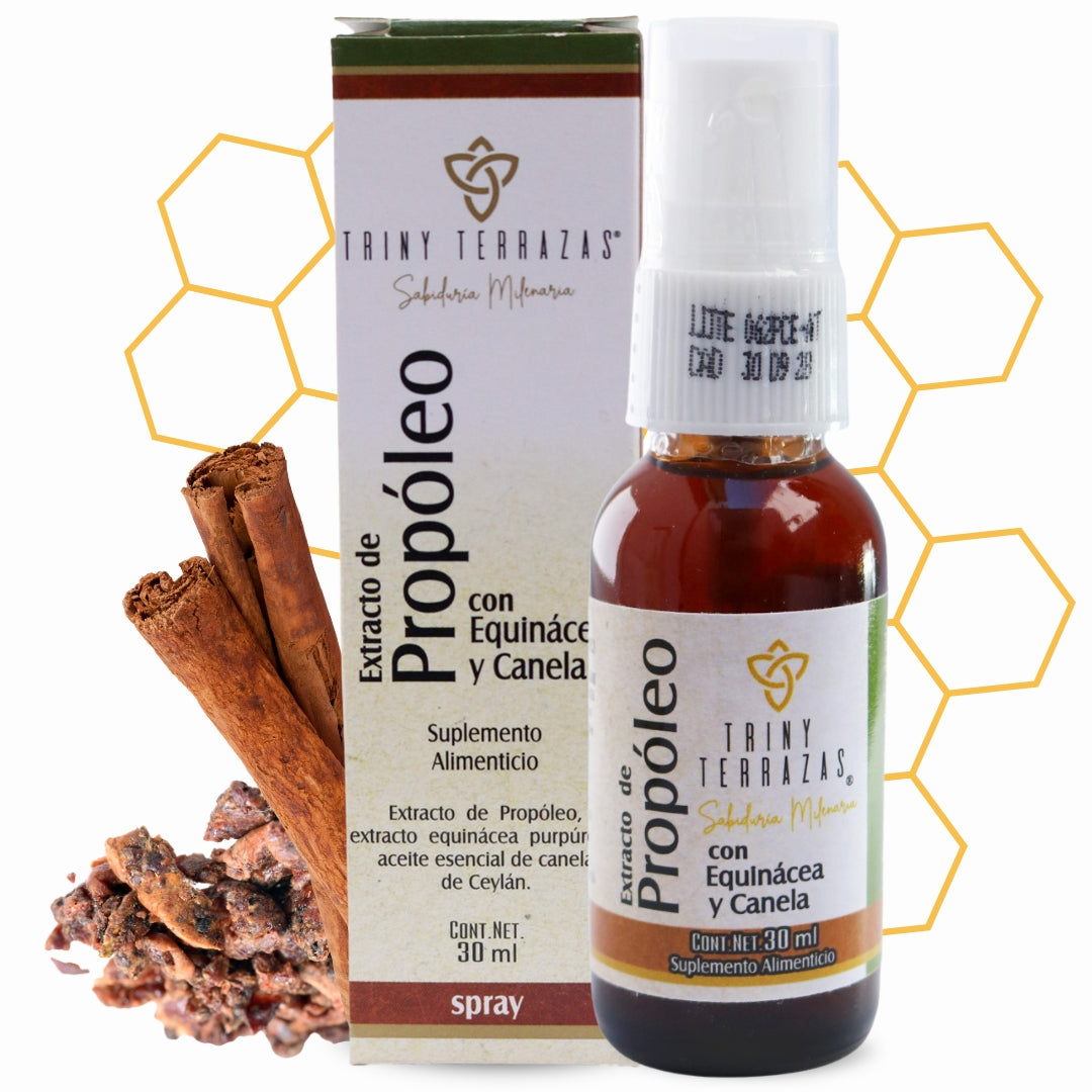 Extracto de Propóleo: con Equinácea, miel y canela / 30 ML